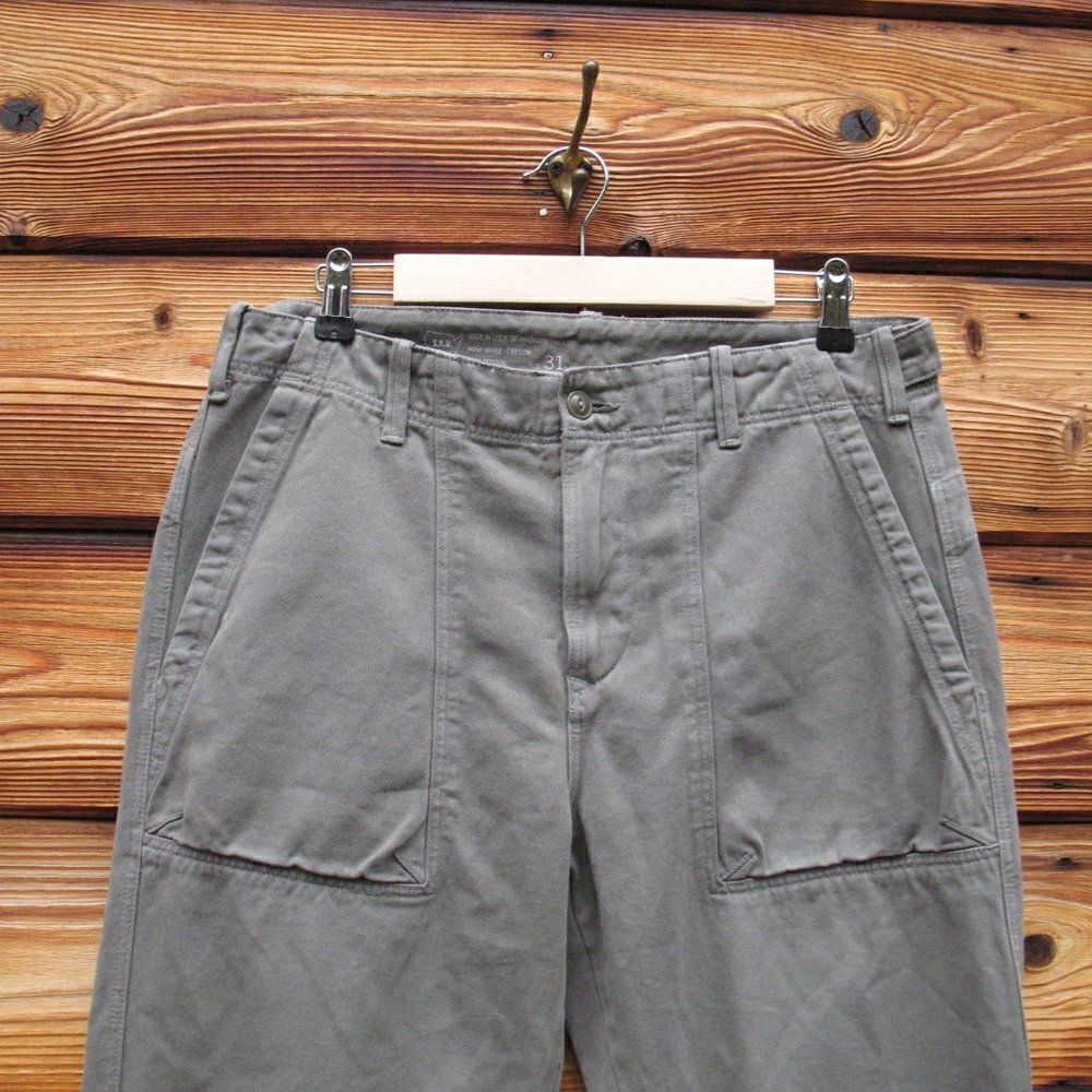 NWT Save Khaki United SKU Mens Army Green Twill Fatigue Pants 31 X 34 - Picture 4 of 9